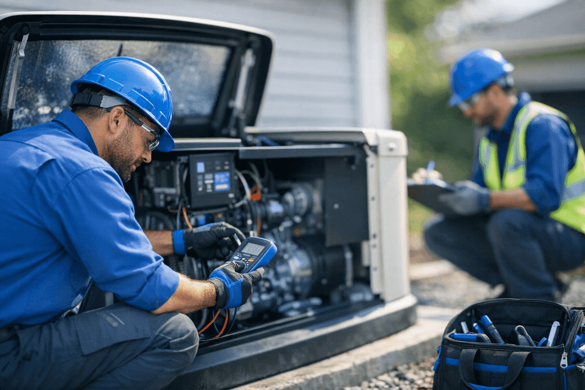 Generator Maintenance service by Jerry & Son HVAC