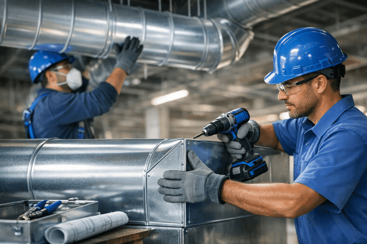 Sheet Metal service by Jerry & Son HVAC